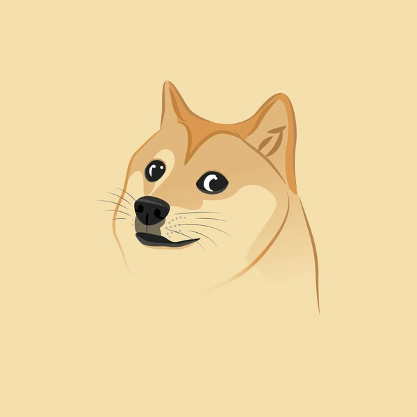 meme Illustration of a Shiba Inu dog (Doge meme), iconic for its humorous captions and viral internet fame, symbolizing humor-driven marketing.