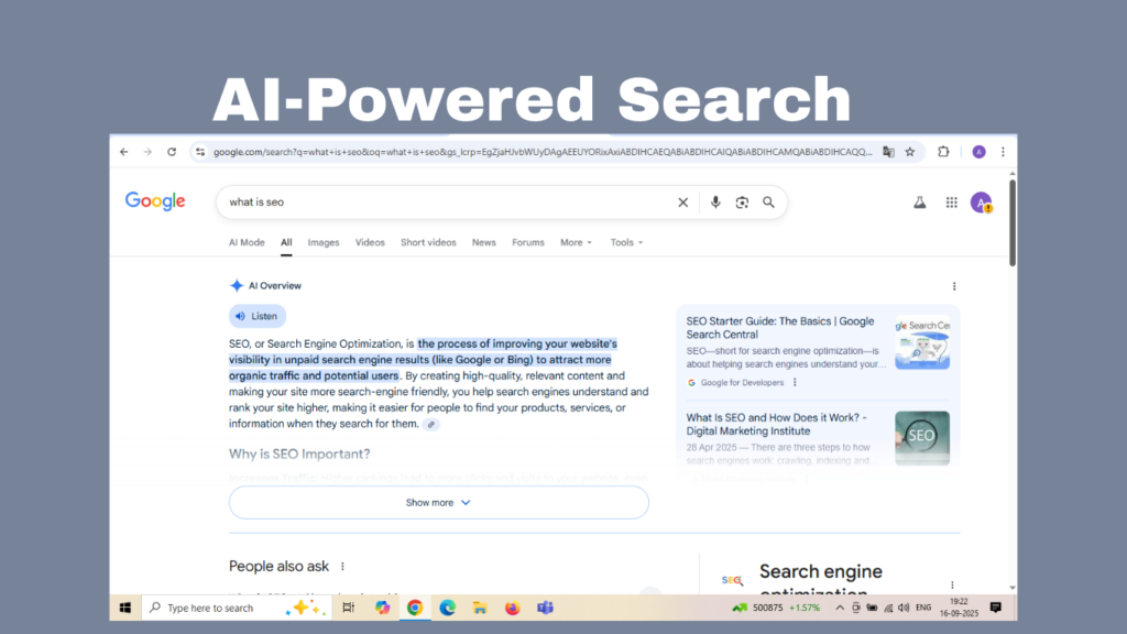 AI-powered search results in Google: Is SEO dead