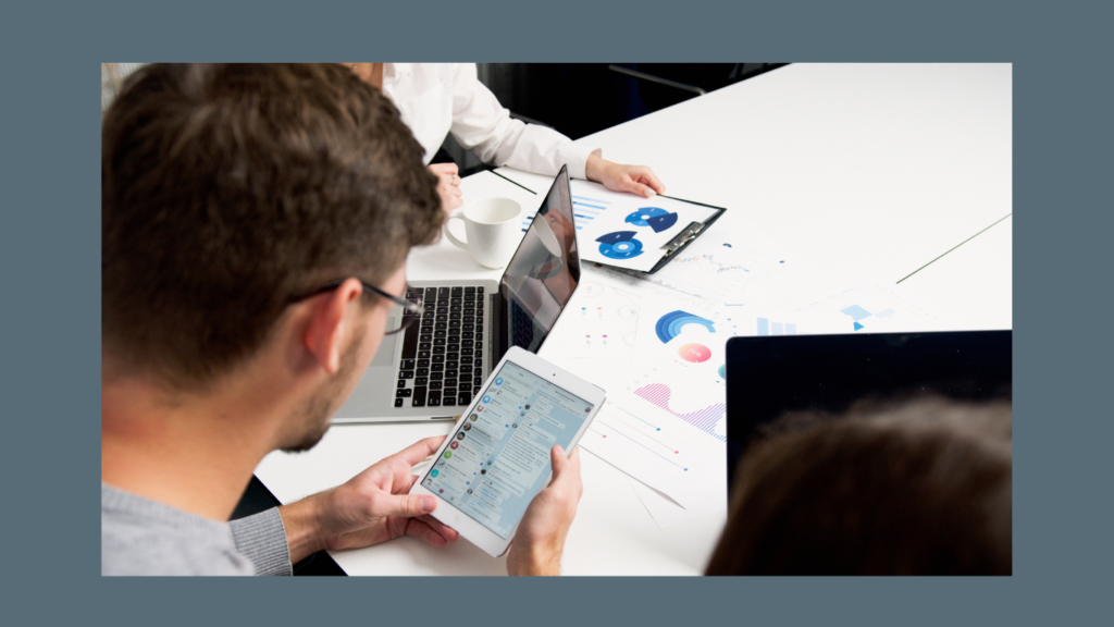 Analytics dashboard showing digital marketing metrics